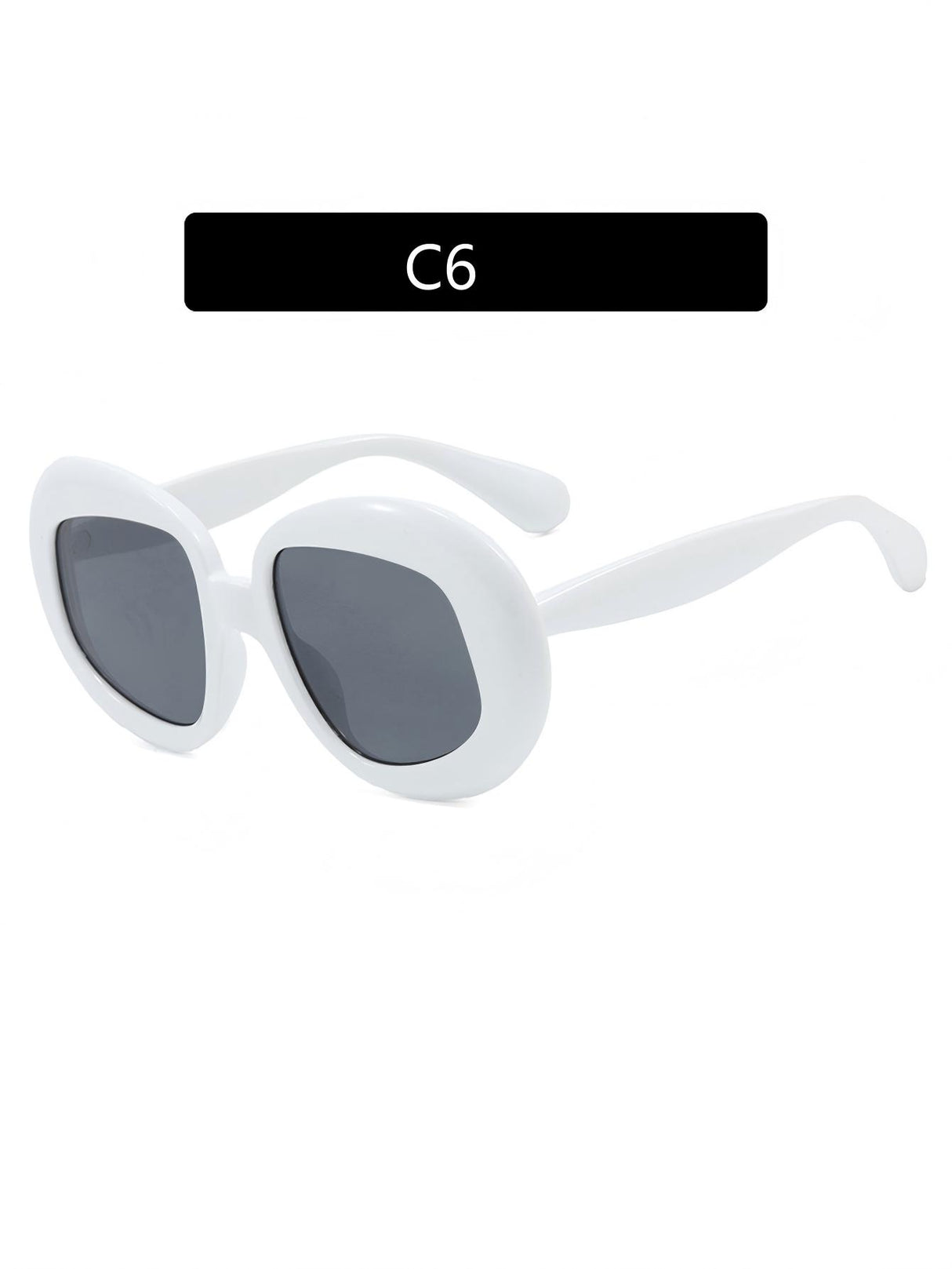 Irregularly Shaped Full-frame Round Fashion Glasses