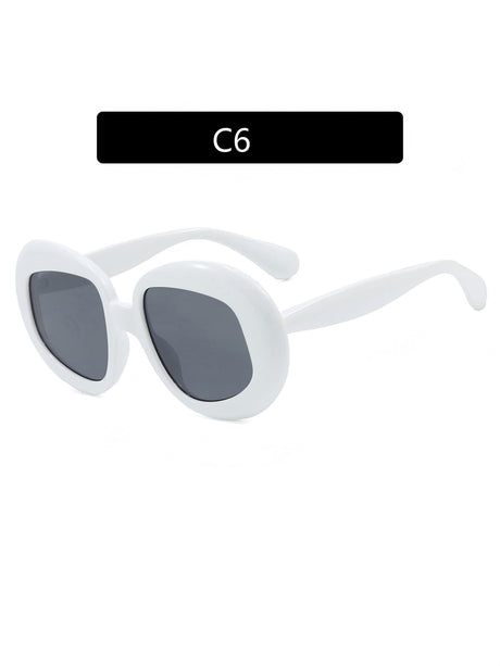 Irregularly Shaped Full-frame Round Fashion Glasses