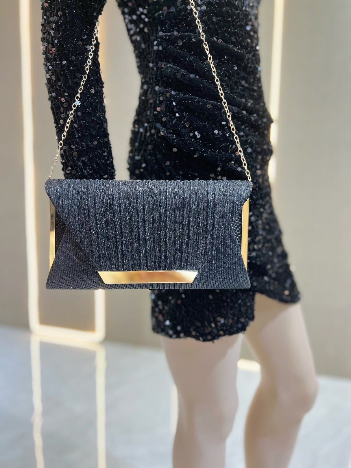 Liber Four Seasons ACC Sequin Envelope Bag