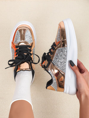Sequined Women's Sneakers
