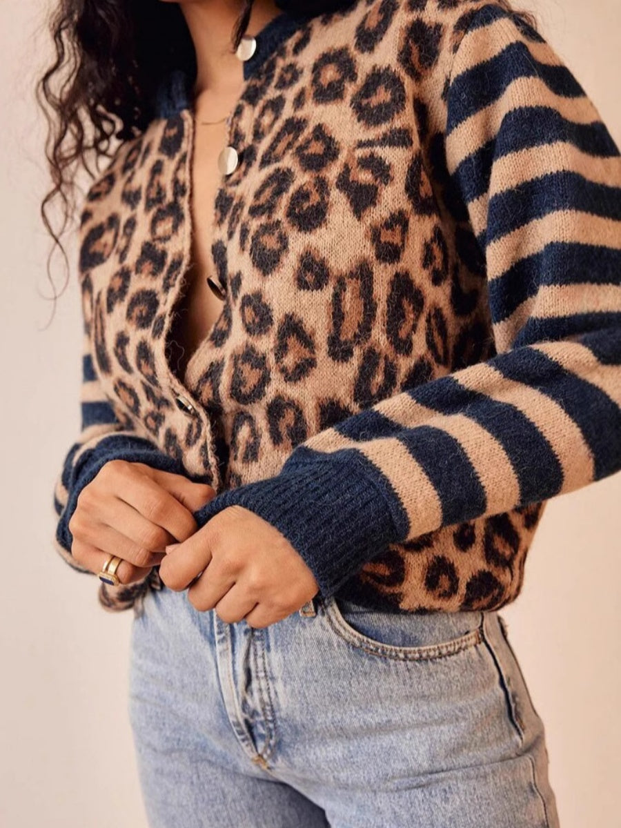 Gilets à rayures léopard
