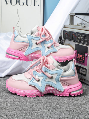 Star-shaped Decorative Women's Casual Sneakers