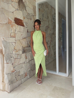 Liber Summer Women's Backless Solid Color Maxi Dresses