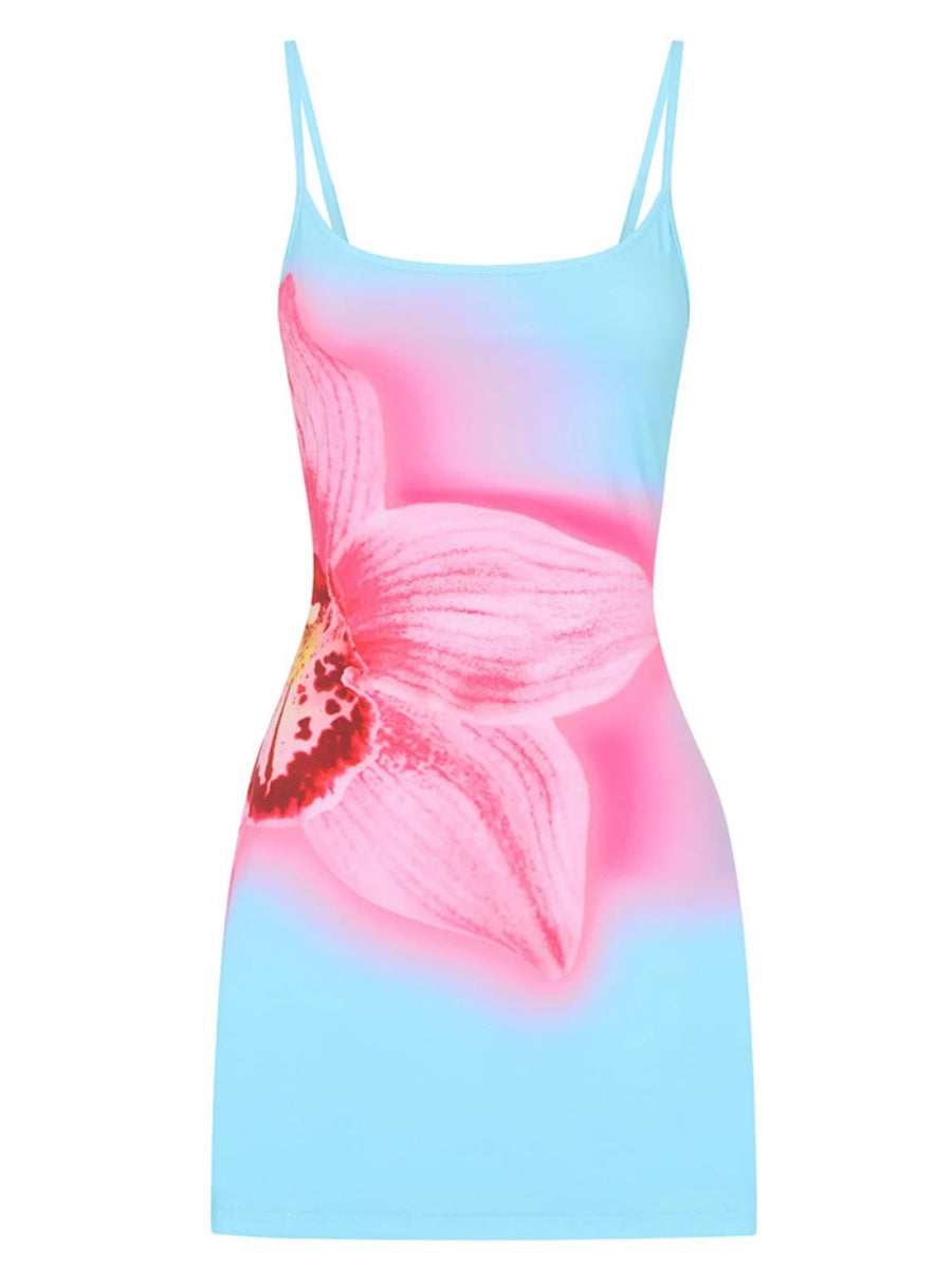 Liber Summer Women's Hip Printed Mini&Short Dresses