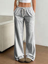 Striped Casual Wide-Leg Pants