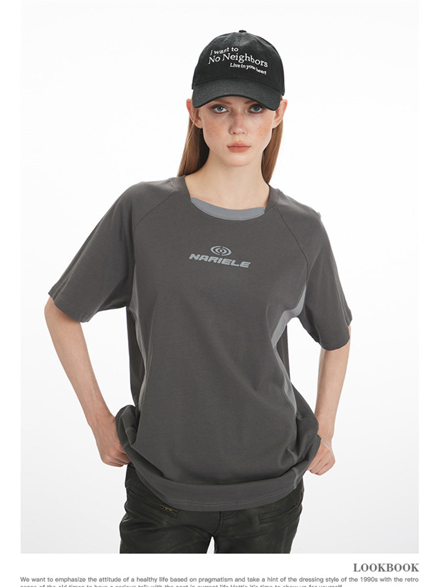 Liber Summer Women's Printed Letter T-shirts