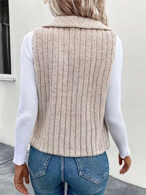 Simple Sleeveless All-match Solid Color Vests