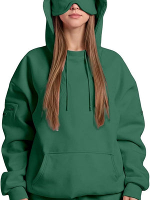 Liber Summer Women's Pocket Solid Color Sweatshirts&Hoodies
