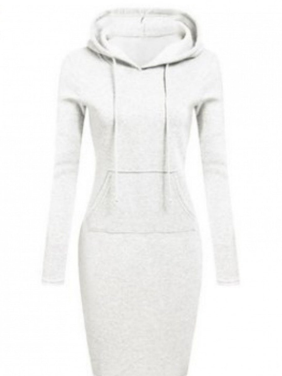Long Bodycon Long Sleeve Dress Hoodies
