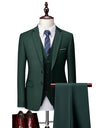 Slim-fit Business Suit Set 3-piece Sets