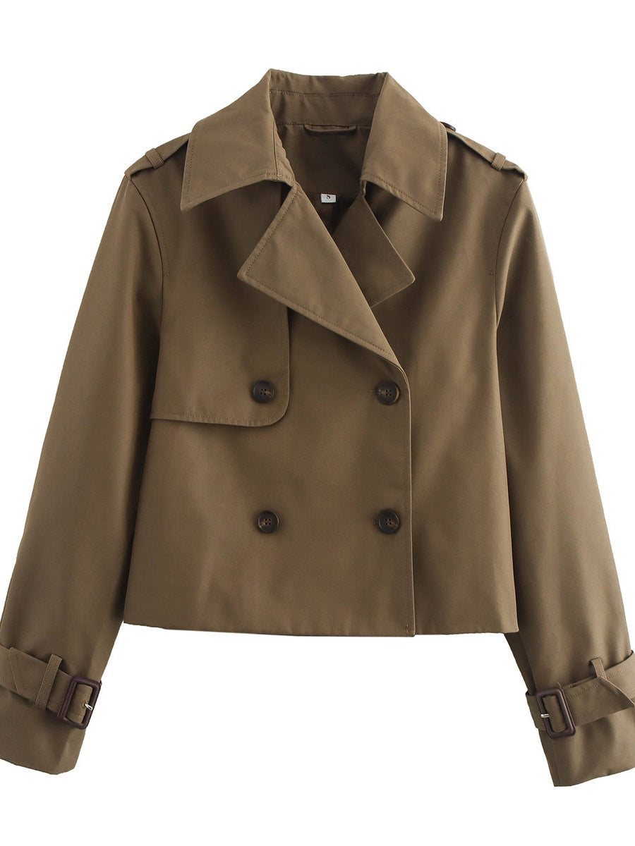 Buttons Short Trench Coats