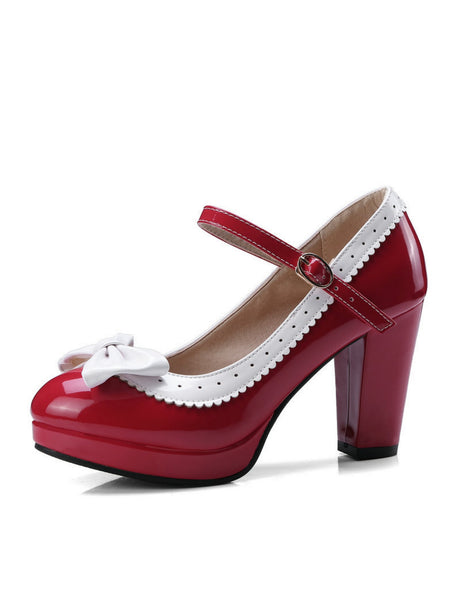 Bow-tie Platform High Heels