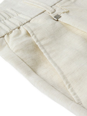 Linen Blend Cooling Sensation Breathable Anti-wrinkle Straight-fit Pants