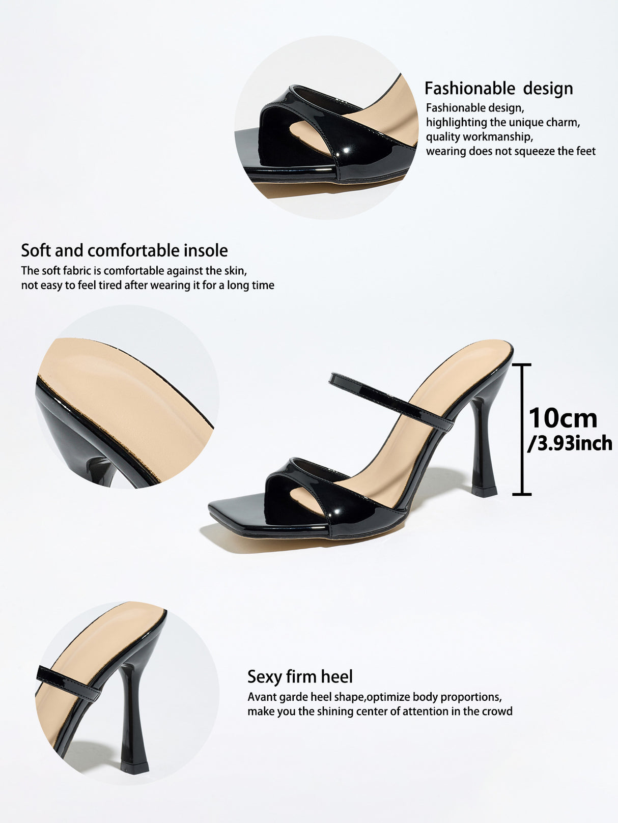 Strappy High-heeled Sandals