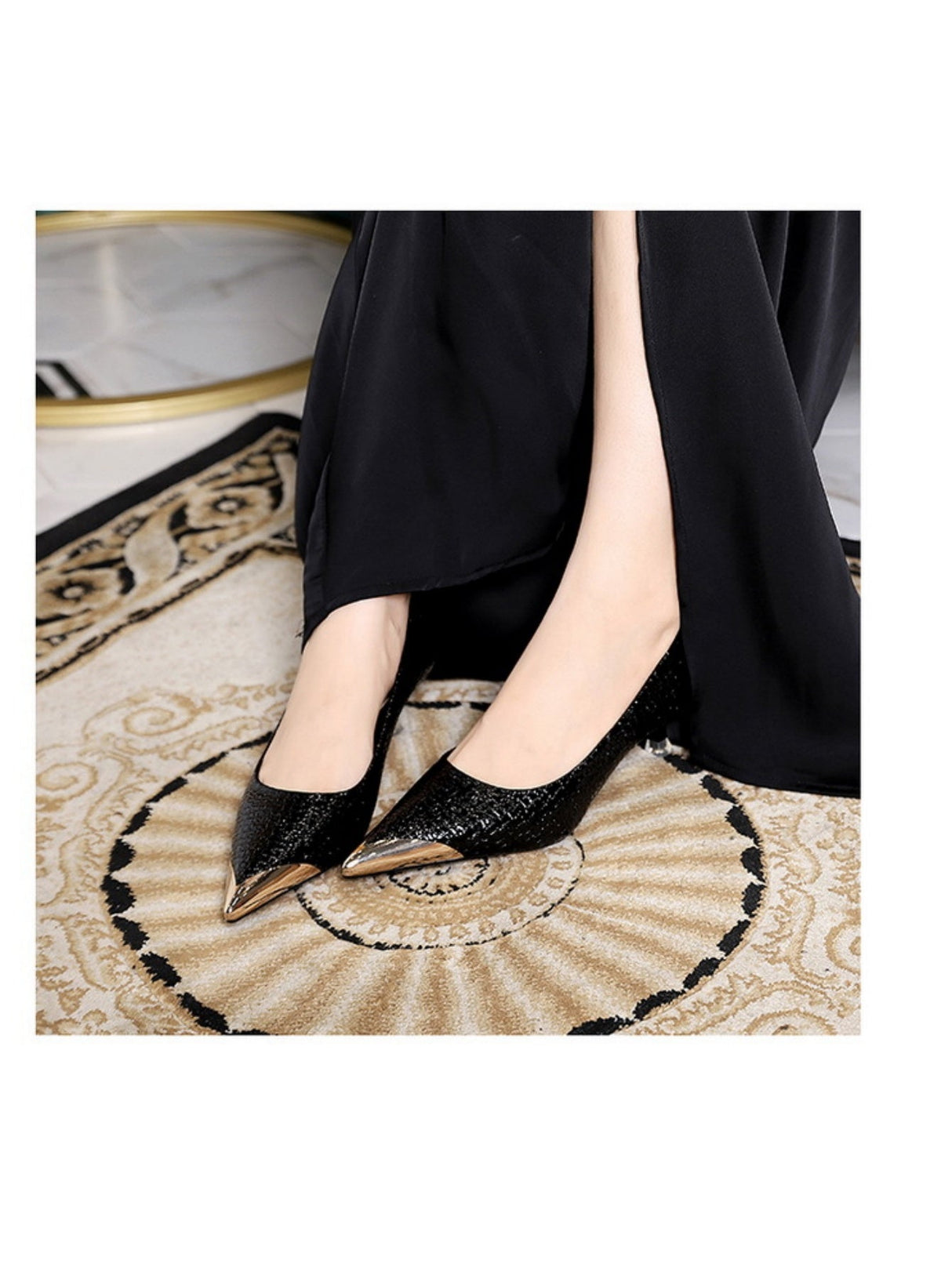 Liber Spring and Autumn Metal Women's High Heels