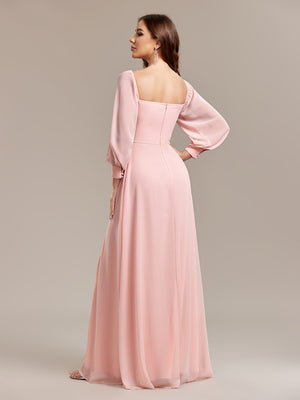 Grace Bandage Slit Formal Dress Chiffon Maxi Dresses