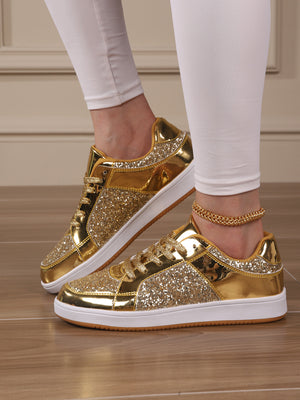 Sequined Women's Sneakers