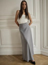 Fishtail Satin Long High-Waisted Bodycon Floor-Length Fishtail Skirt
