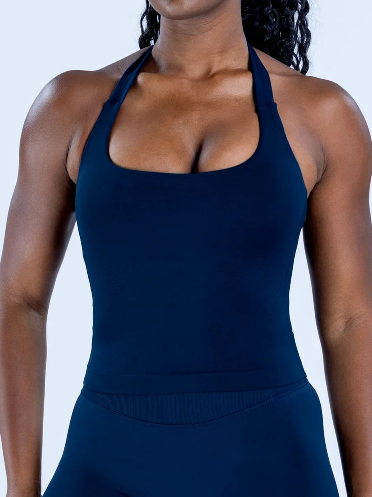 Seamless With Breast Pads Exercise Yoga Halter Top