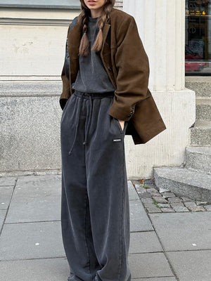 Liber Autumn Women's Buttons Suede Jackets