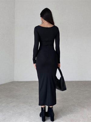 Liber Winter Women's Solid Color Solid Color Maxi Dresses