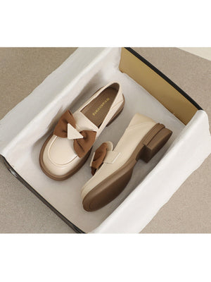 Liber Spring and Autumn Bowknot Women's Loafers