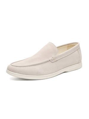 Solid Color Slip-on Loafers