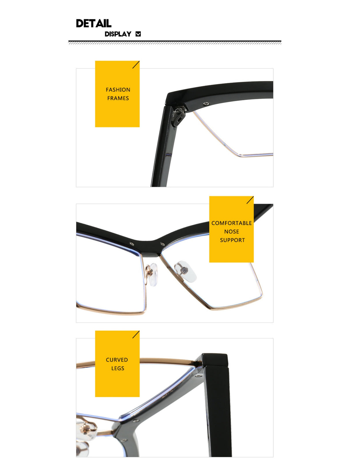 Leopard Print Full-frame Square Fashion Glasses