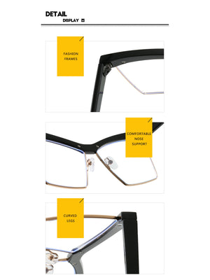 Leopard Print Full-frame Square Fashion Glasses
