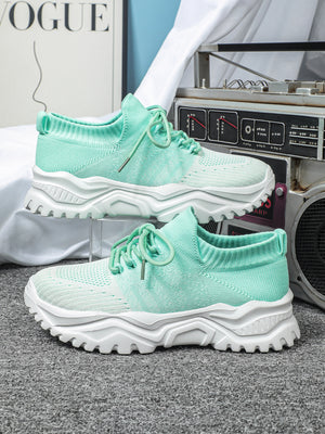 Color-blocked Unisex Casual Sneakers