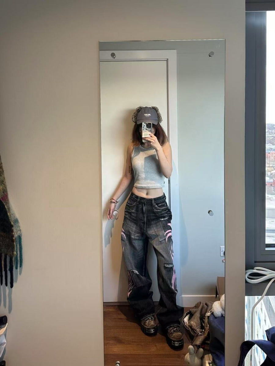 Liber Spring Women's Printed Jeans