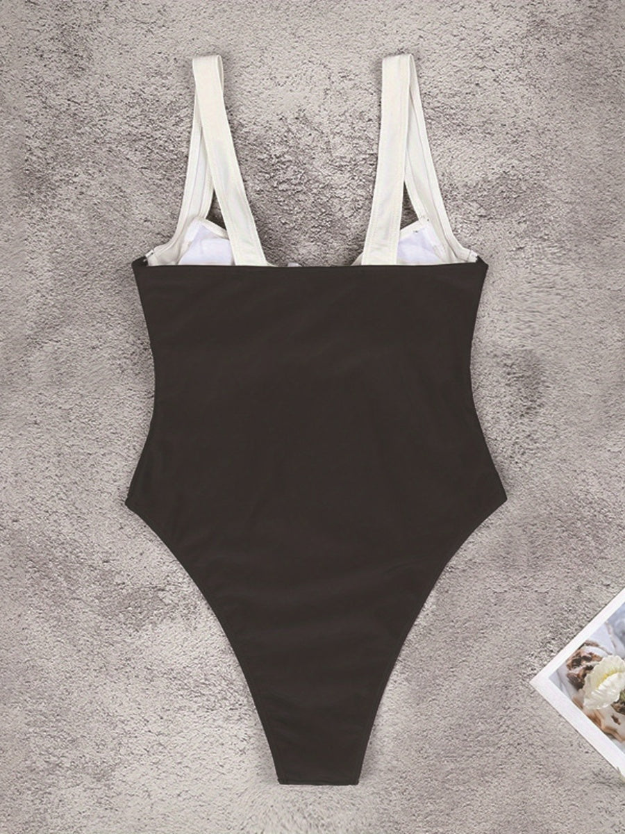 Black And White Contrast One-pieces