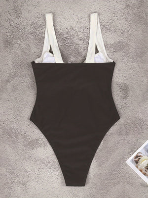 Black And White Contrast One-pieces