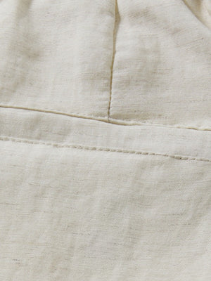 Linen Blend Straight-fit Breathable Pants