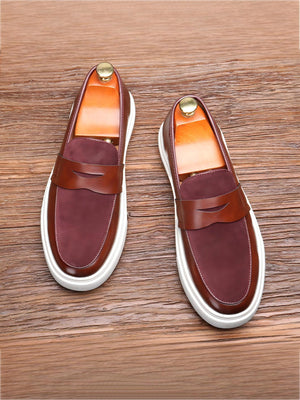 Spliced Slip-on Loafers