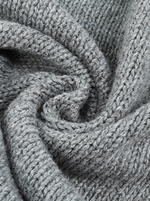 Solid Color Hooded Single-breasted Drawstring Cardigans