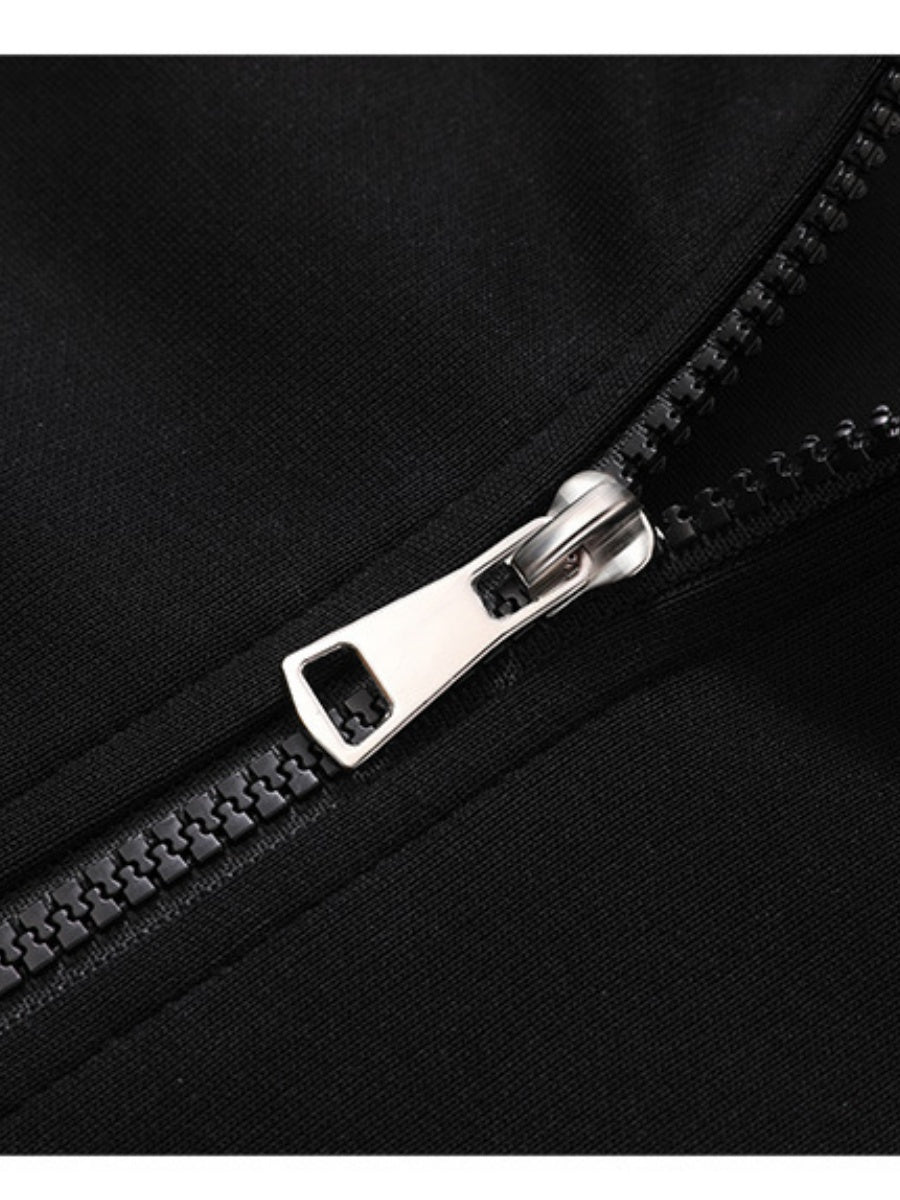 Slim Fit Fur Collar Sweatshirts&Hoodies Short Hooded Jacket