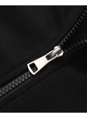 Slim Fit Fur Collar Sweatshirts&Hoodies Short Hooded Jacket