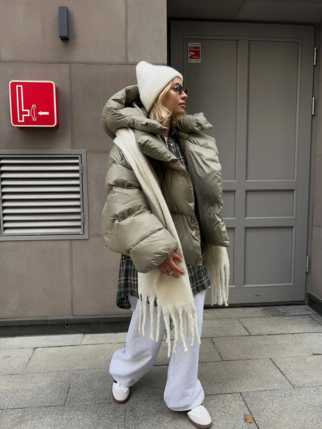 Trendy Puffer Jacket/Padded Coat - Street Style Short Hooded Puffer Jacket
