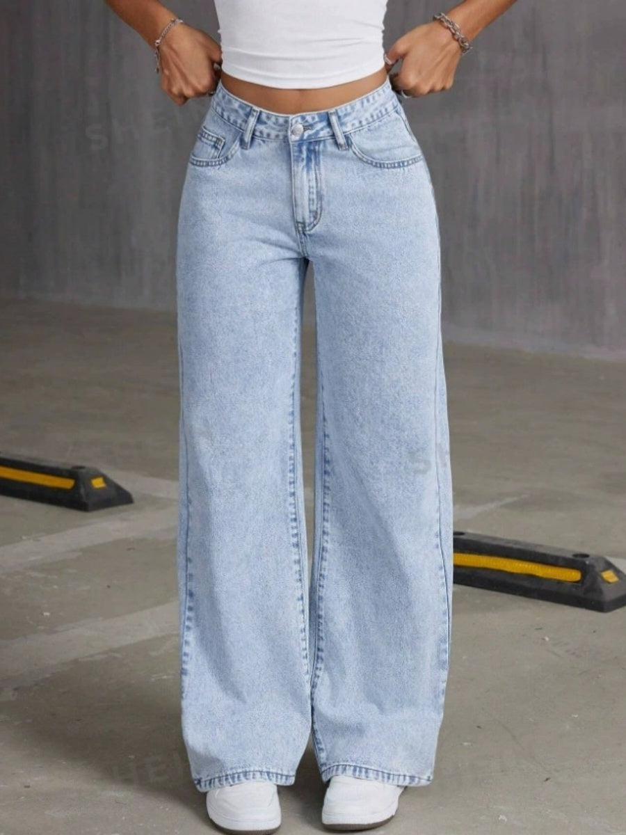 Liber Autumn Women's Embroidery Bow Jeans