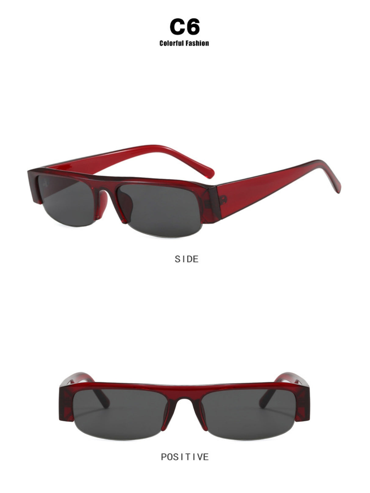 Full-frame Square Fashion Glasses