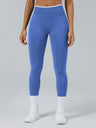 Color Matching Seamless High-waisted Hip Lift Exercise Yoga Pants