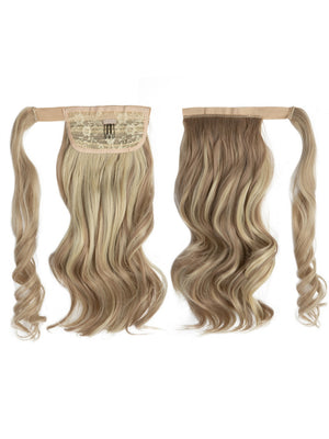 Long, Wavy, Natural Curl Wig With Wrap-around Design
