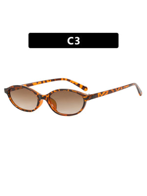 Oval-shaped Small-framed Sunglasses