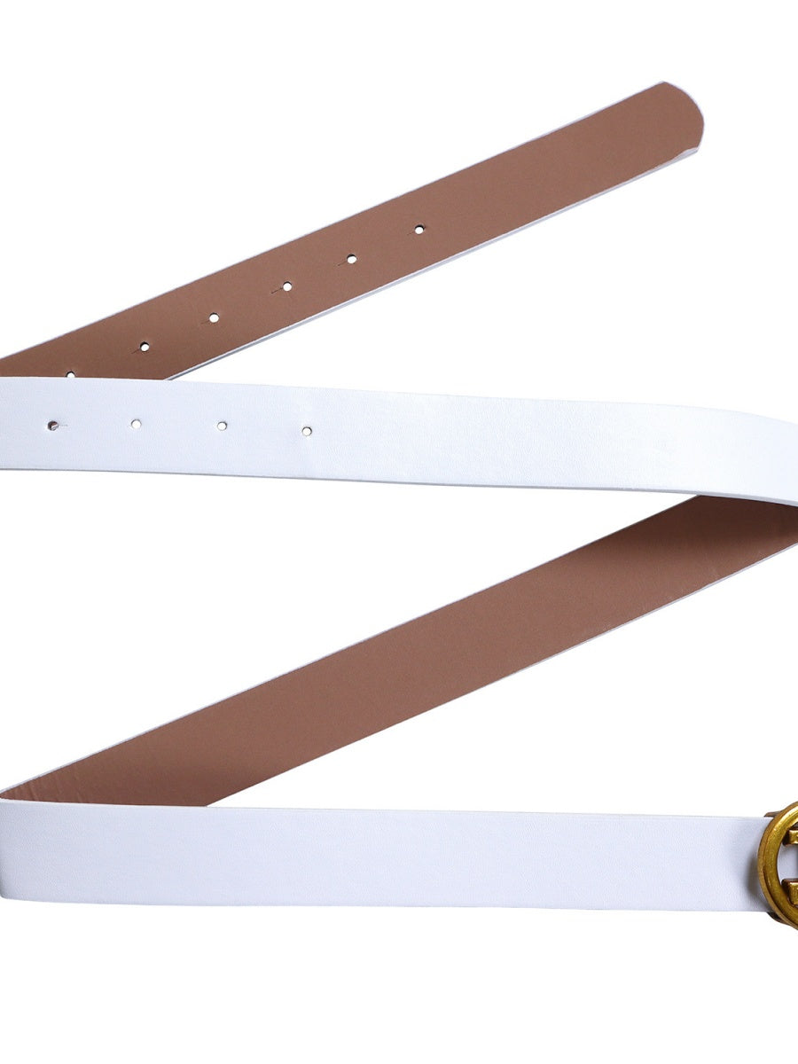 Puff Sleeve High Waist Crew Neck Large Skirt Commuting Leisure Midi Dresses