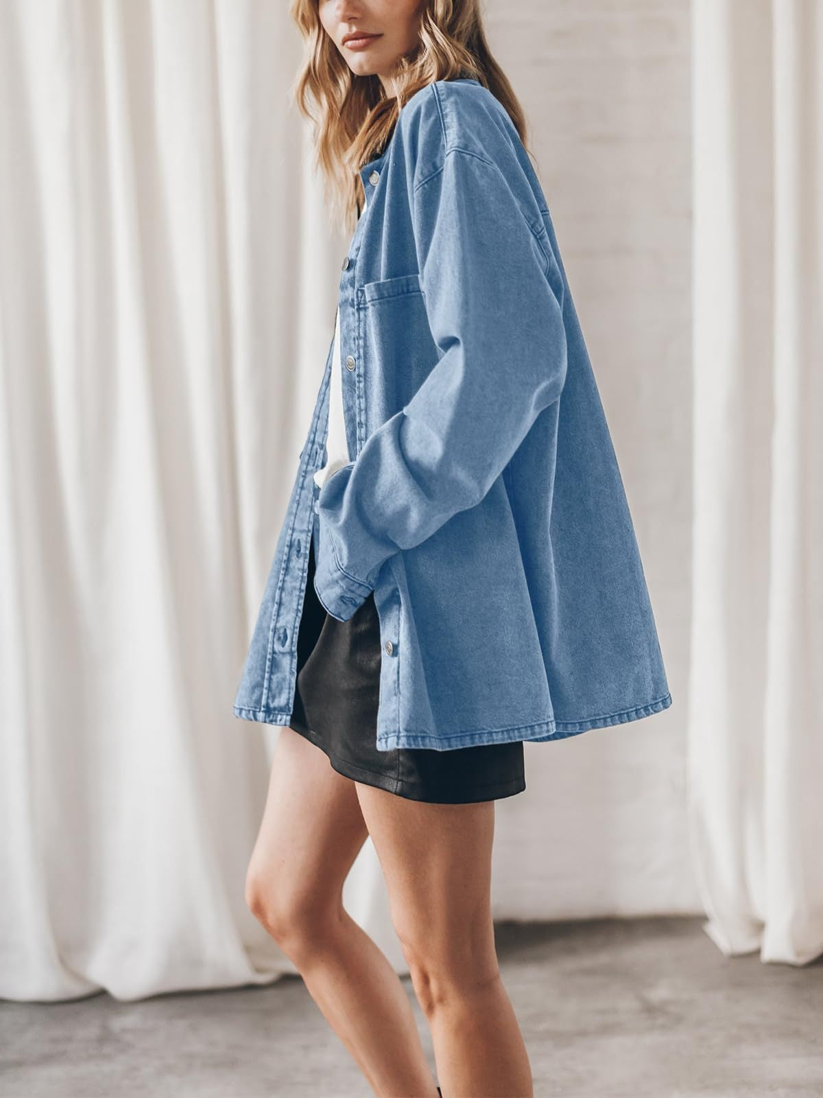 Liber Spring Women's Lapel Solid Color Jackets