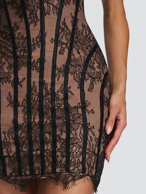 Lace Waist Corset Hip-hugging Formal Dress Mini&Short Dresses