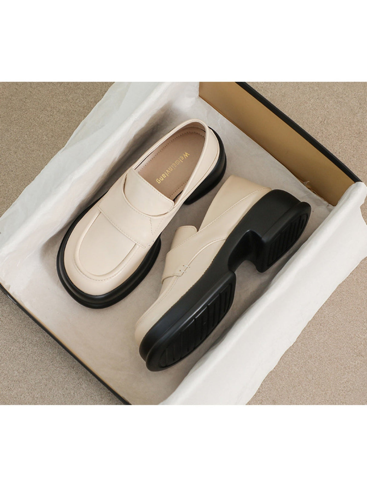 Liber Spring and autumn women's thick-soled loafers