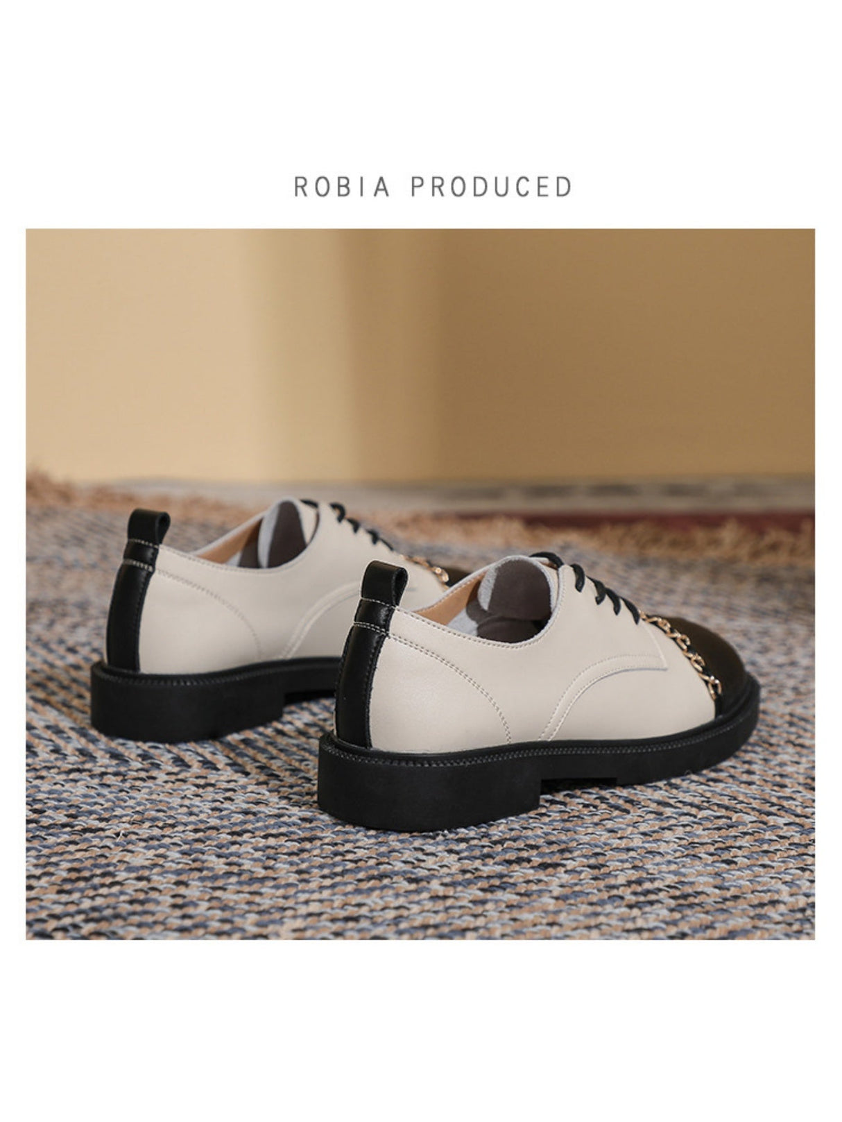 Liber Spring and autumn color-blocked women's flat shoes