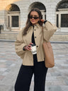 Liber Autumn Women's Trench Coats Solid Color Jackets